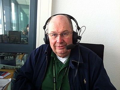 Andrew Marriott in commentary booth