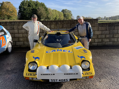 Andrew Marriott with the Lancia