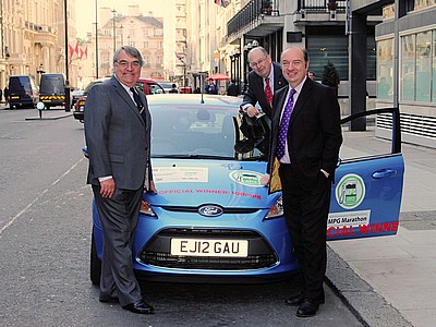 With then Transport Minister Norman Baker MP