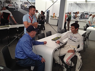 Andrew Marriott with Mark Webber