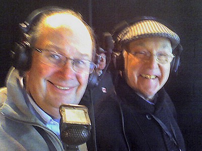 Andrew Marriott with Murray Walker